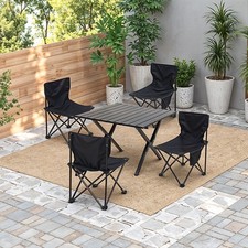 Portable Camping Table and 4