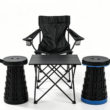 Compact Folding Table, Chair &