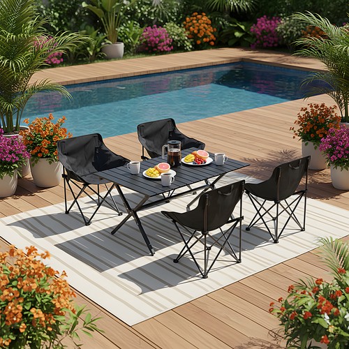 Camping table chairs set - chairs,
