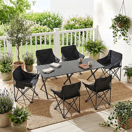 Folding camping table - folding,