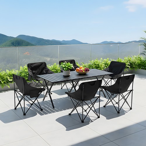 Folding camping table - camping,