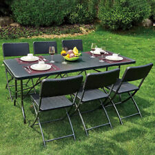 Rattan Garden Dining Table and