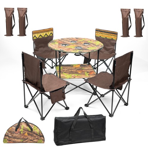 Camping table and chair set - set, 5